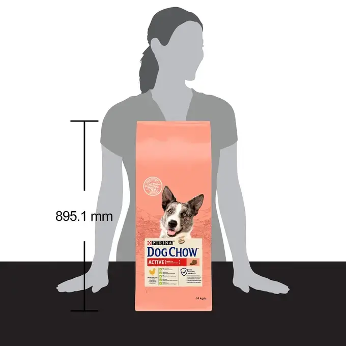 DOG CHOW® Active Adult (1 an et + ) - Croquettes pour chien au Poulet