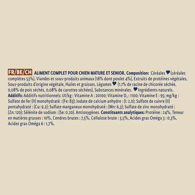 DOG CHOW® Mature Adult (5 ans et +) - Croquettes pour chien senior au Poulet