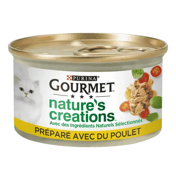 GOURMET® Nature's Creations au Poulet- Boîtes pour chat