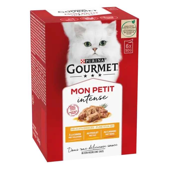 GOURMET® Mon Petit intense à la Volaille- Sachets pour chat