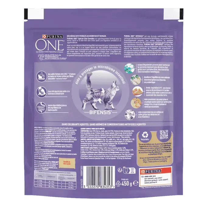 Croquettes special chat sensible Purina one Dinde Purina ONE