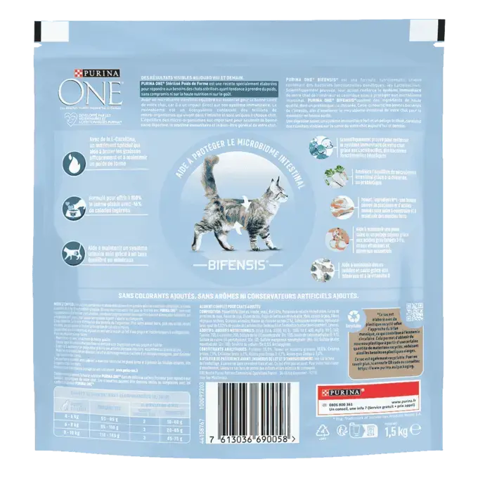 Purina ONE® - Croquettes pour Chat Stérilisé Poids de Forme