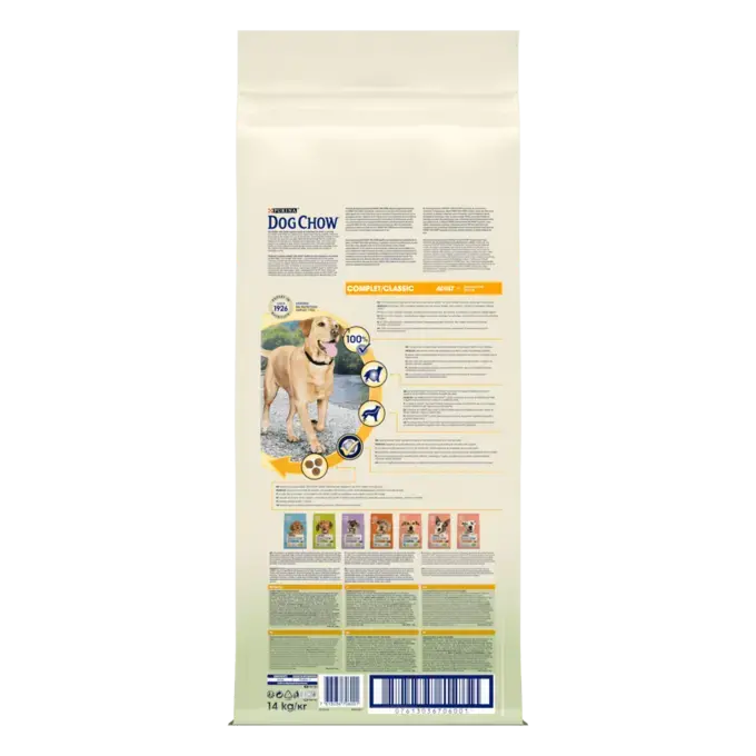 DOG CHOW® Complet/Classic Adult (1 an et +) - Croquettes pour chien au Saumon 