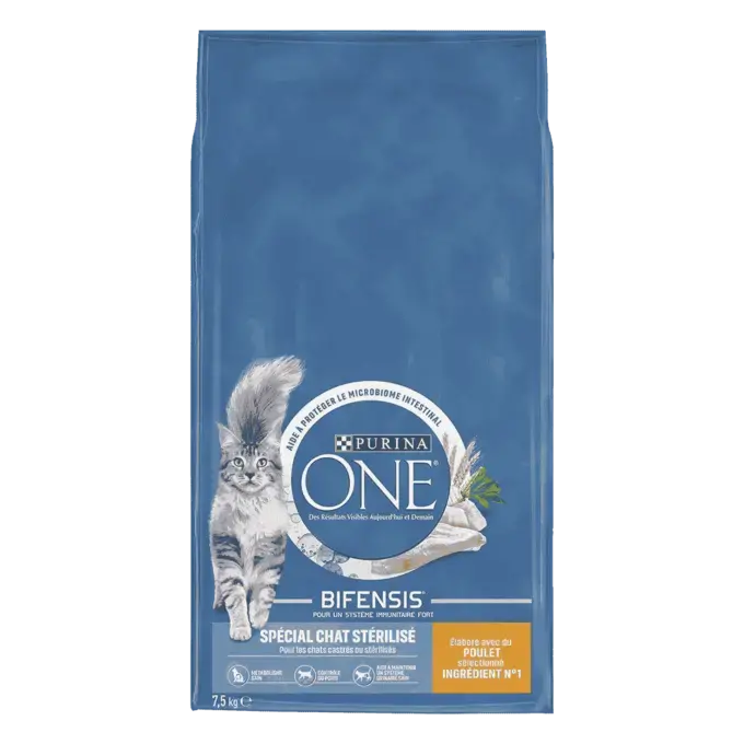Purina ONE® - Croquettes pour Chat Stérilisé au Poulet 7,5kg