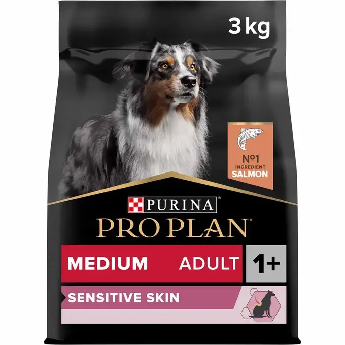 PURINA® PRO PLAN® MEDIUM ADULT SENSITIVE SKIN - RICHE EN SAUMON - Croquettes pour chien à la peau sensible