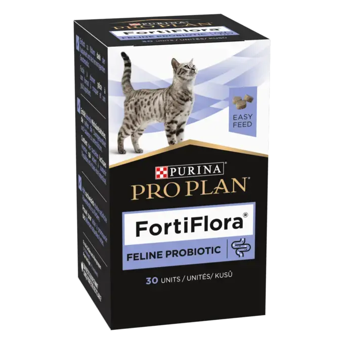 PURINA® PRO PLAN® FELINE FORTIFLORA® Bouchées à croquer - Supplément probiotique pour chat