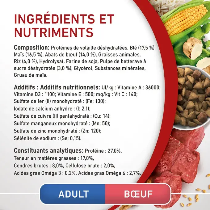 PURINA ONE® MINI/SMALL < 10kg Croquettes pour petit chien adulte Riche en Bœuf avec du riz