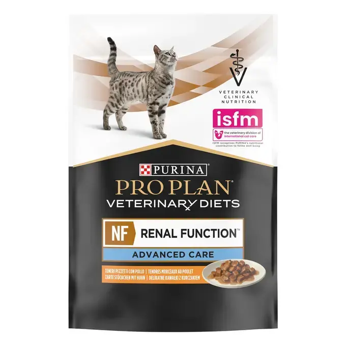 Purina Pro Plan Veterinary Diets Feline NF Renal Function - Sachets pour Chat souffrant d'Insuffisance Rénale au Poulet