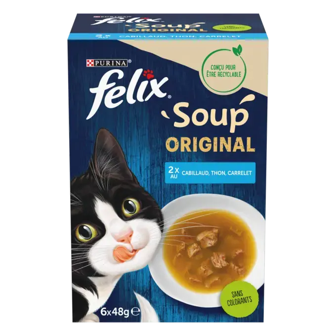 MHI FELIX Soup pour chat Sélection de Poissons
