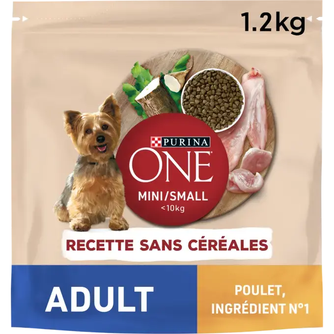 PURINA ONE® MINI / SMALL < 10kg Sans céréales - Croquettes pour chien adulte Riche en Poulet
