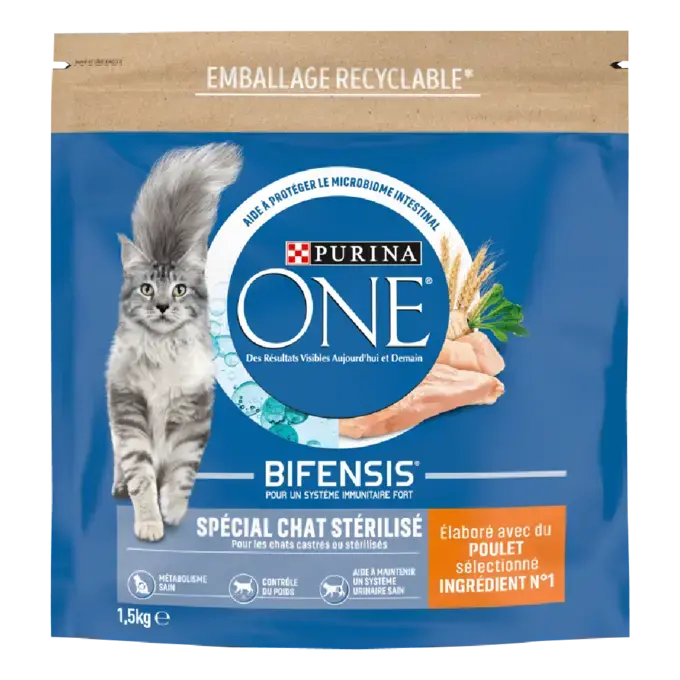 Purina ONE® - Croquettes pour Chat Stérilisé au Poulet