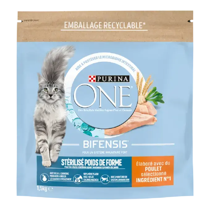 Purina ONE® - Croquettes pour Chat Stérilisé Poids de Forme