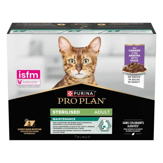 PURINA® PRO PLAN® Adult STERILISED MAINTENANCE au Canard en Sauce