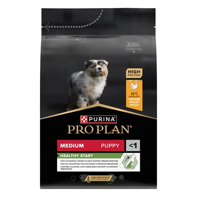 PURINA® PRO PLAN® MEDIUM PUPPY HEALTHY START - RICHE EN POULET - Croquettes chiot de taille moyenne
