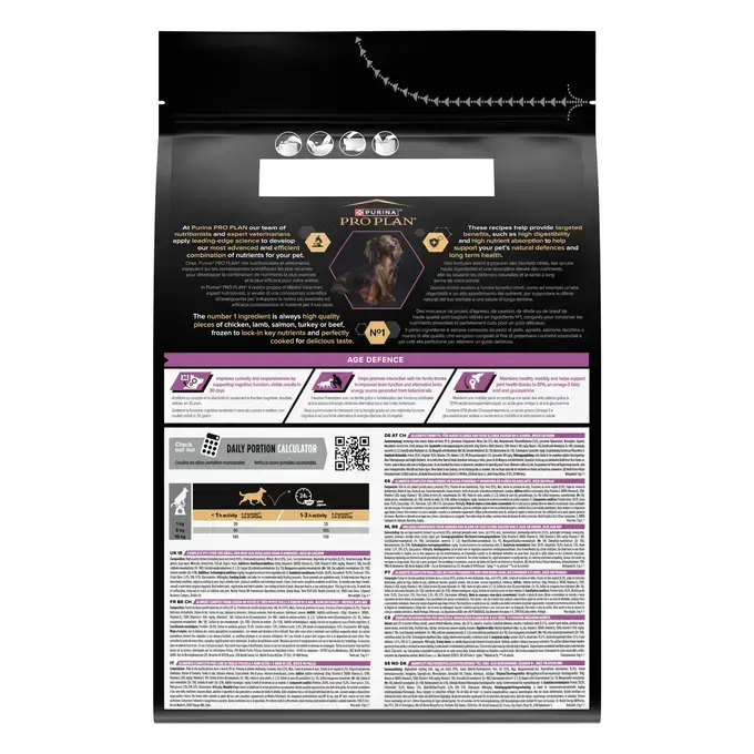 PURINA® PRO PLAN® SMALL & MINI ADULT 9+ AGE DEFENSE - RICHE EN POULET - Croquettes pour petit chien senior