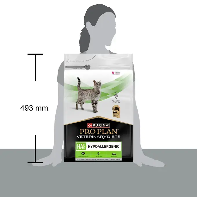 Purina® PRO PLAN® Veterinary Diets Feline Ha St/Ox Hypoallergenic - Croquettes pour Chat sujets à l'Allergie Alimentaire
