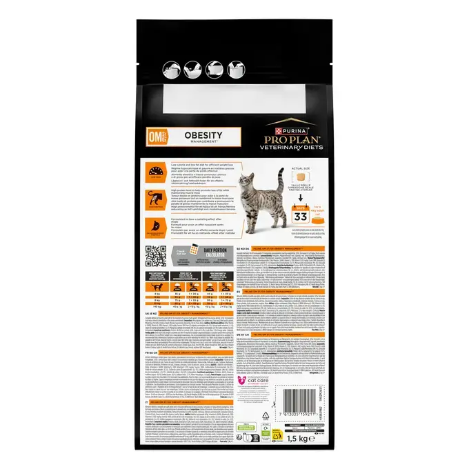 Purina® PRO PLAN® Veterinary Diets Feline OM St/Ox Obesity Management - Croquettes pour chat en surpoids