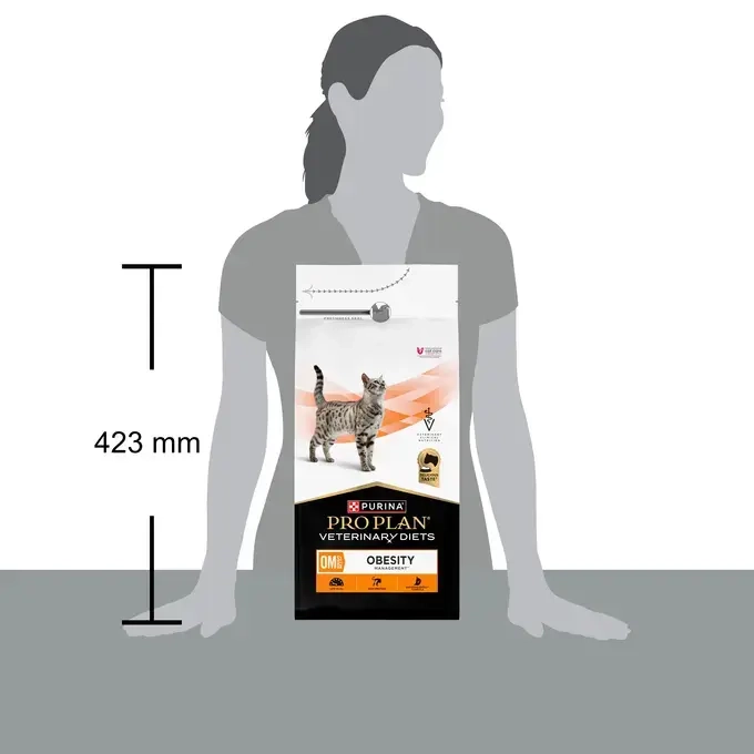 Purina® PRO PLAN® Veterinary Diets Feline OM St/Ox Obesity Management - Croquettes pour chat en surpoids