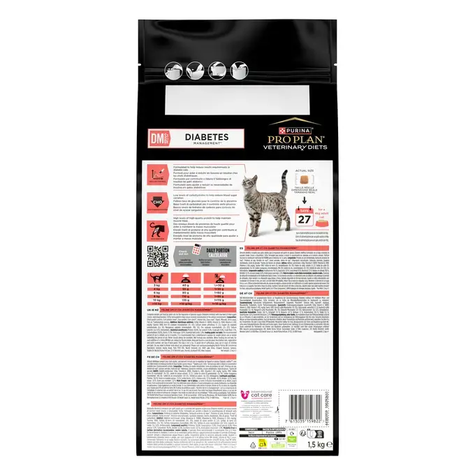 Purina® PRO PLAN® Veterinary Diets Feline DM Diabetes Management - Croquettes pour chat diabétique