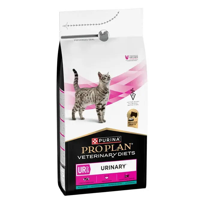 Purina® PRO PLAN® Veterinary Diets Feline UR St/Ox Urinary, Poisson de l'Océan - Croquettes pour Chat souffrant de Calculs Ur
