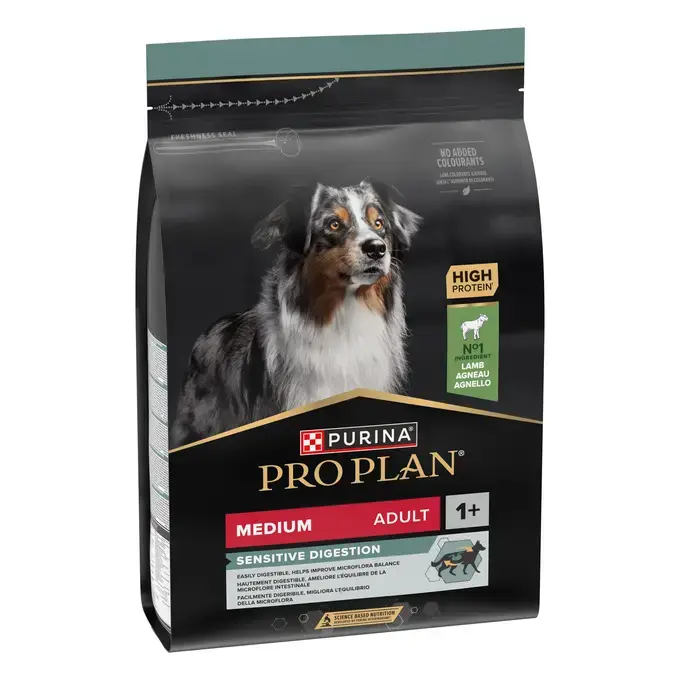 PURINA® PRO PLAN® MEDIUM ADULT SENSITIVE DIGESTION - RICHE EN AGNEAU - Croquettes pour chien à la digestion sensible