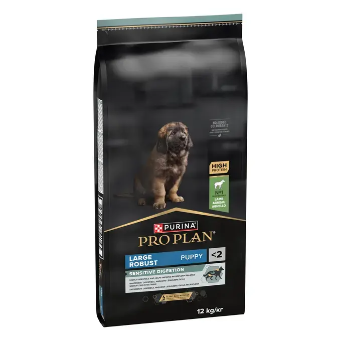 PURINA® PRO PLAN® LARGE ROBUST PUPPY SENSITIVE DIGESTION - RICHE EN AGNEAU - Croquettes pour grand chiot athlétique à la dige