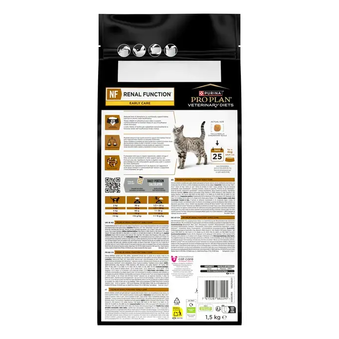 Purina® PRO PLAN® Veterinary Diets Feline NF Renal Function Early Care - Croquettes pour Chat souffrant d'Insuffisance Rénale