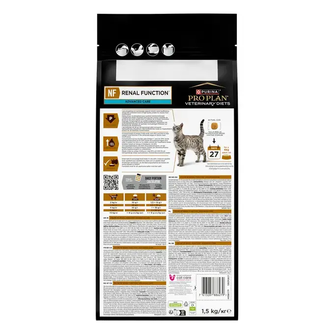 Purina® PRO PLAN® Veterinary Diets Feline NF Renal Function Advanced Care - Croquettes pour chat souffrant d'insuffisance rén