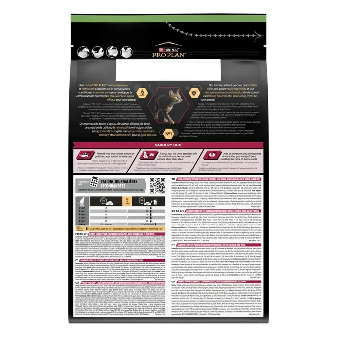 Purina® Pro Plan® Sterilised Adult 1+, Riche en Cabillaud et Truite