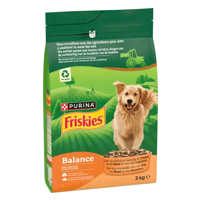 Friskies® Balance - Croquettes équilibrées pour chien au poulet et au boeuf