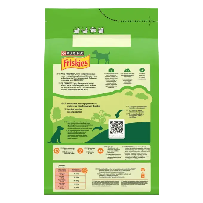 Friskies® Balance - Croquettes équilibrées pour chien au poulet et au boeuf