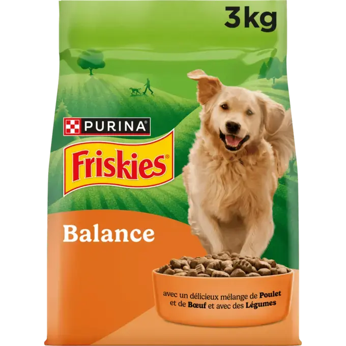 Friskies® Balance - Croquettes équilibrées pour chien au poulet et au boeuf