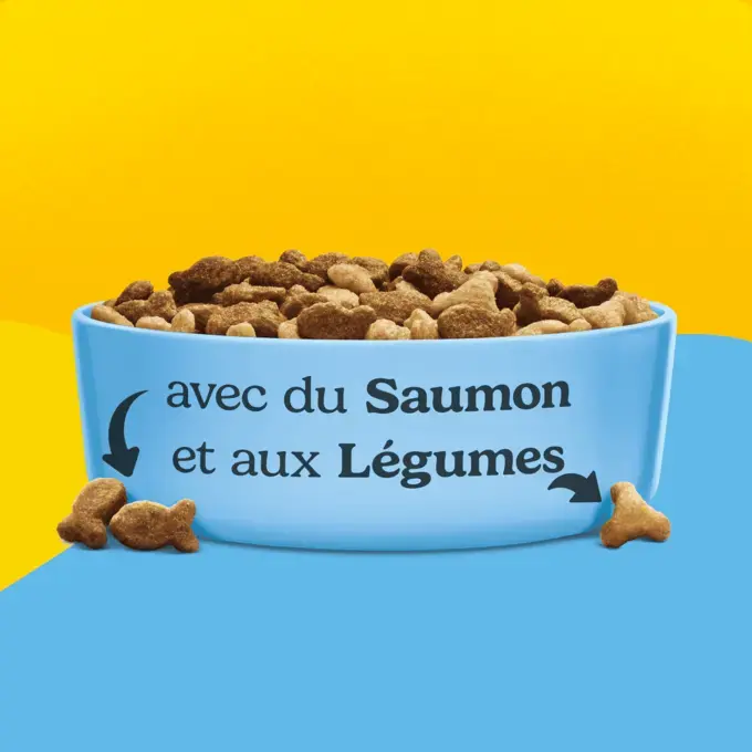 FRISKIES® CHAT ADULTE - Croquettes au Saumon et aux Légumes