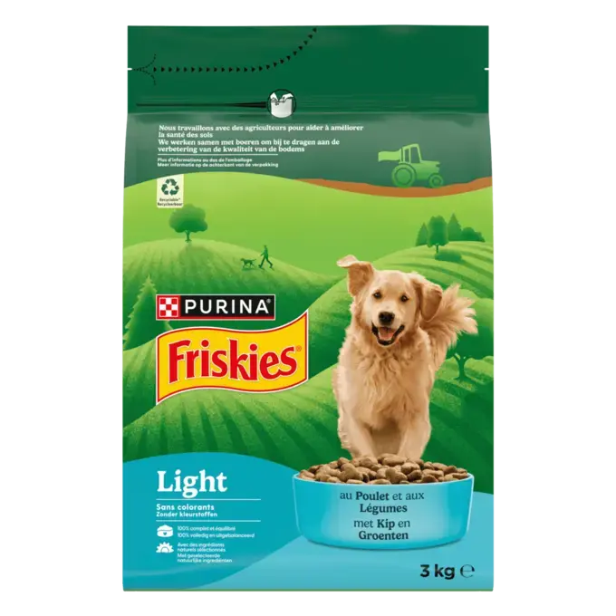 Friskies® Light - Croquettes allégées au poulet pour chien en surpoids