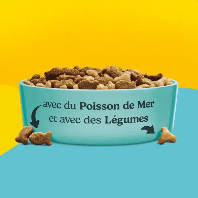 FRISKIES® CHAT ADULTE 3KG – Croquettes avec du Poisson de Mer et des Légumes