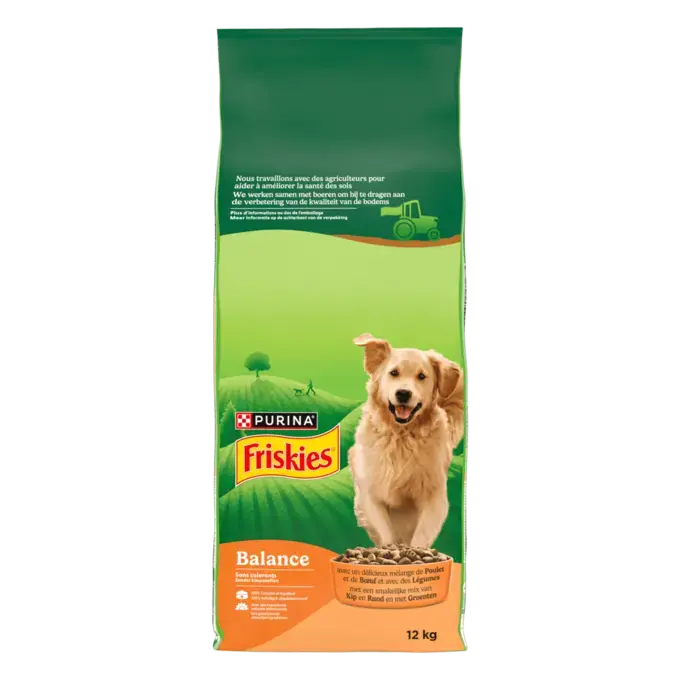 Friskies® Balance - Croquettes équilibrées pour chien au poulet et au boeuf