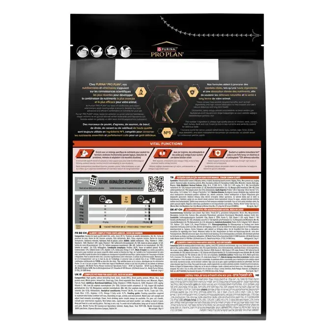 PURINA® PRO PLAN® Adult VITAL FUNCTIONS Riche en Saumon - Croquettes pour chat soutenant les les fontions vitales clés