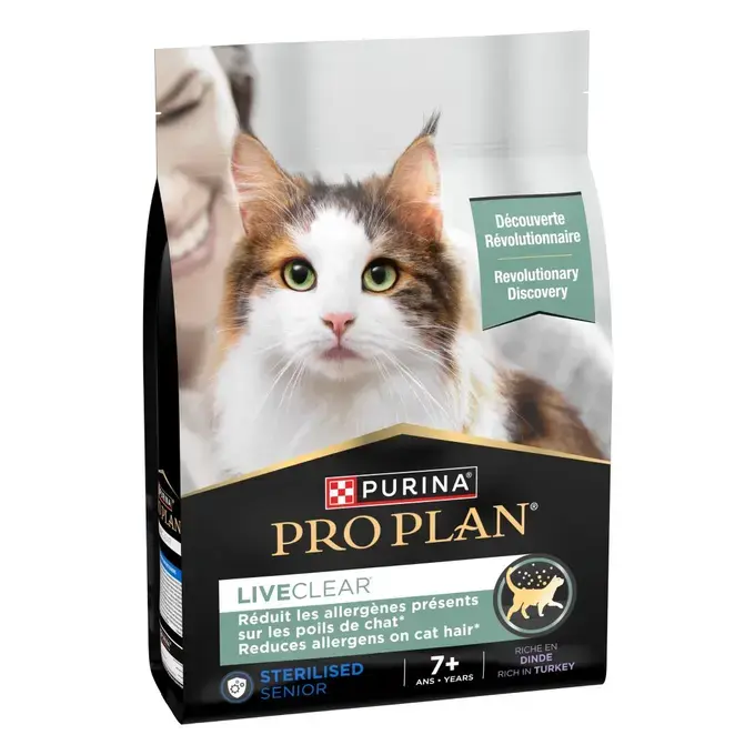 PRO PLAN LIVECLEAR Sterilised Senior 7+ à la Dinde