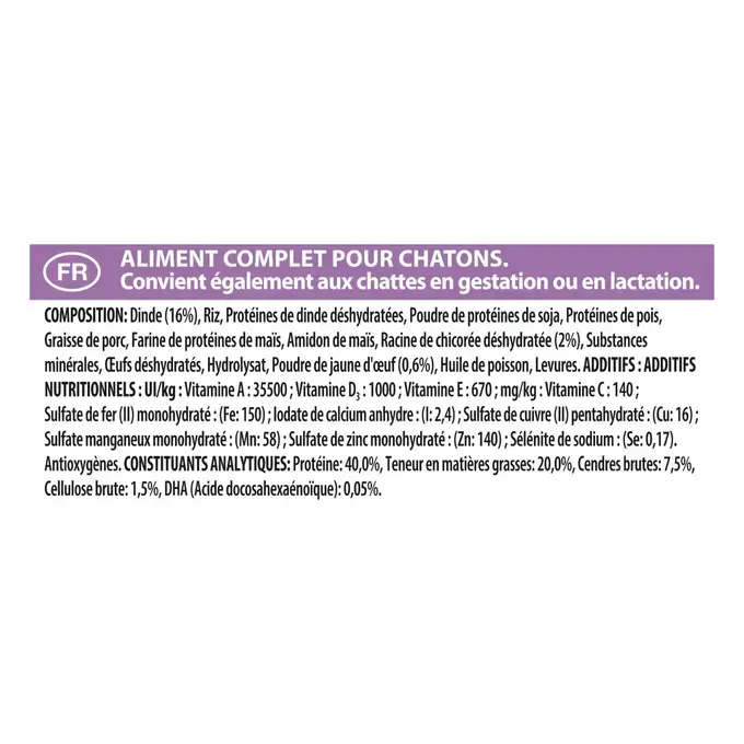 PRO PLAN LIVECLEAR Kitten <1 à la Dinde