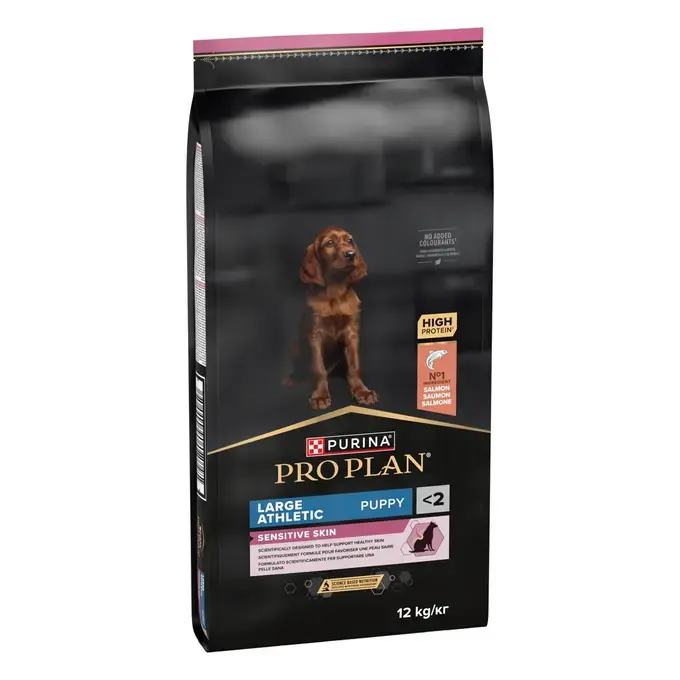 PURINA® PRO PLAN® Large Puppy Athletic Sensitive Skin - Riche en saumon 12KG