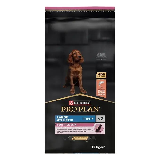 PURINA® PRO PLAN® Large Puppy Athletic Sensitive Skin - Riche en saumon 12KG