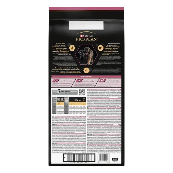 PURINA® PRO PLAN® Large Puppy Robust Sensitive Skin - Riche en saumon 12KG