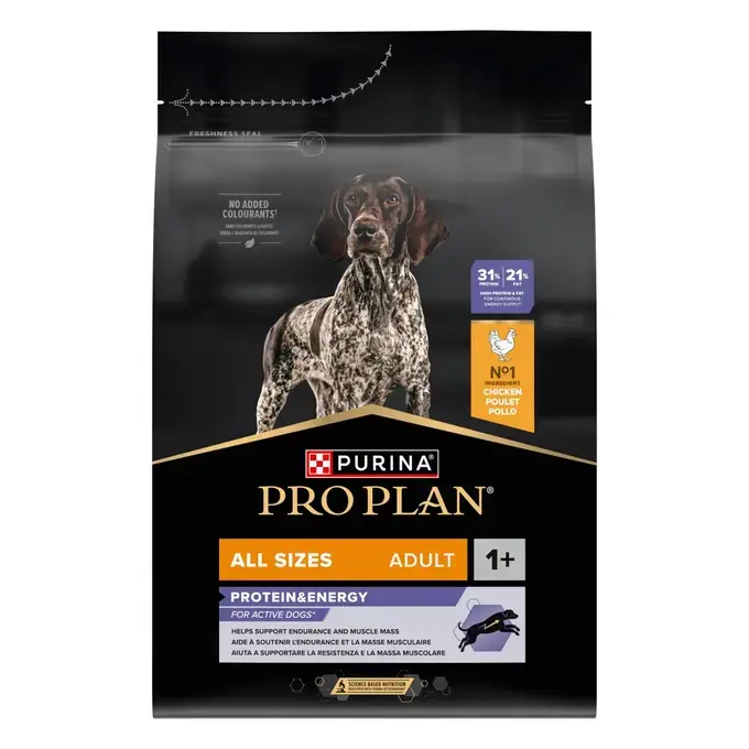 PURINA® PRO PLAN® All Sizes Adult Dog Protein&Energy Riche en Poulet