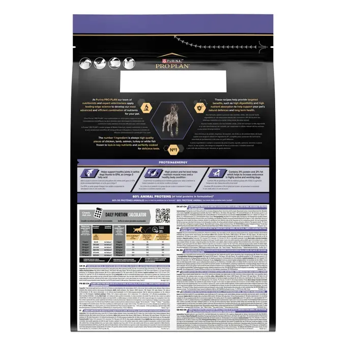 PURINA® PRO PLAN® All Sizes Adult Dog Protein&Energy Riche en Poulet