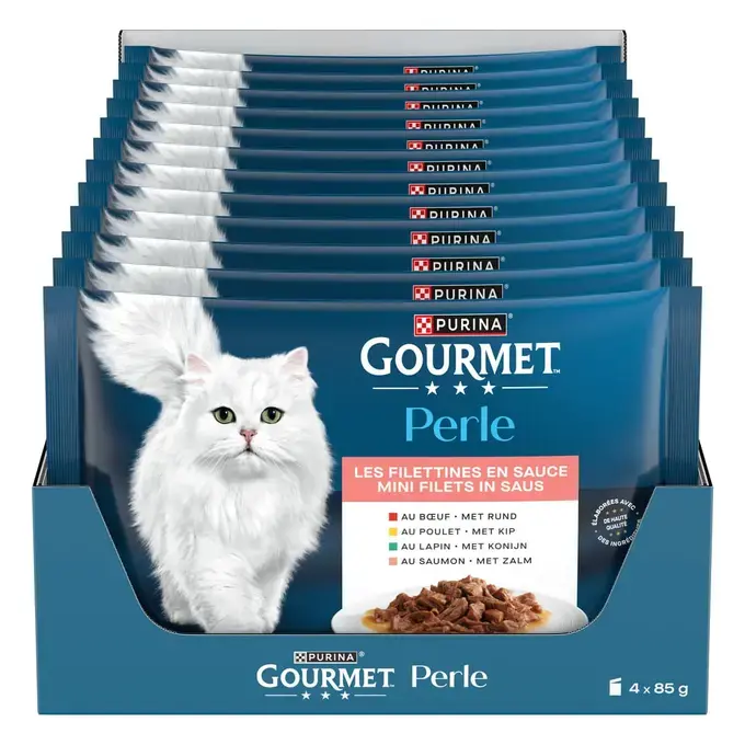 GOURMET® PERLE Les Filettines en Sauce - Sachets pour chat