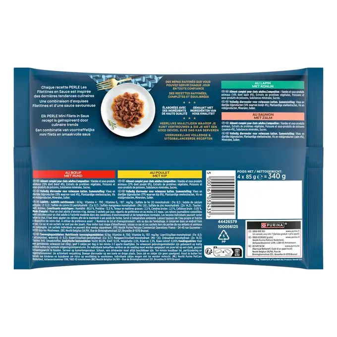 GOURMET® PERLE Les Filettines en Sauce - Sachets pour chat
