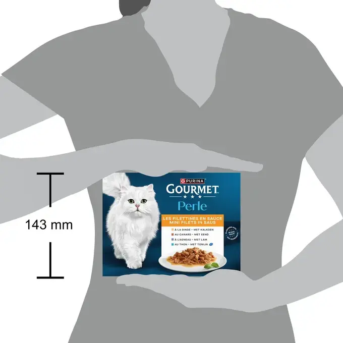 GOURMET® Perle Les Filettines en Sauce - Sachets pour chat