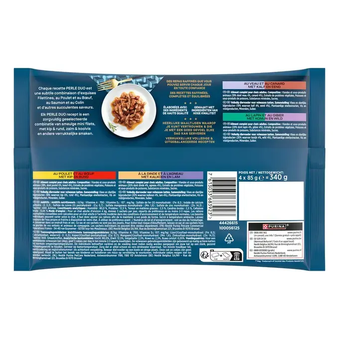 GOURMET® PERLE DUO de la Campagne - Sachets pour chat