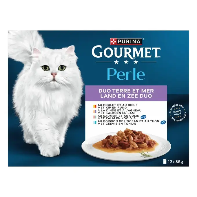 GOURMET® PERLE DUO Terre et Mer - Sachets pour chat
