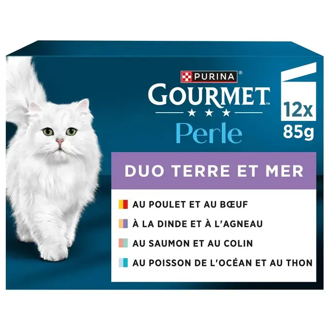 GOURMET® PERLE DUO Terre et Mer - Sachets pour chat